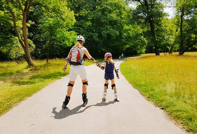 Inline-Skating im Englischen Garten