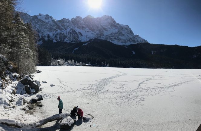 Winterwanderung um den Eibsee