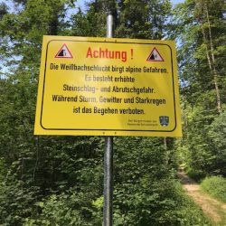 Spektakuläre Wanderung durch die Weißbachschlucht