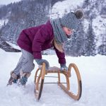 Rodeln mit Kindern am Buchenberg im Allgäu