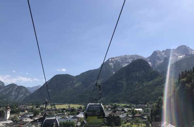 Südlich von Lofer bilden Loferer und Leoganger Steinberge beeindruckende Kulissen