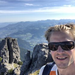 Gipfel-Selfie: Timm im Rätikon