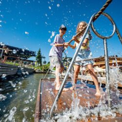 Wasserspaß bei den Sommer-Bergbahnen Wilder Kaiser-Brixental